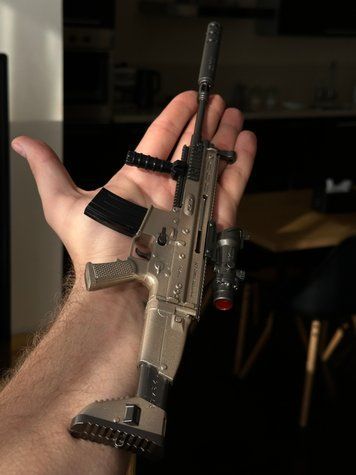 Металева модель автомата SCAR-L XXL BREL-80 фото