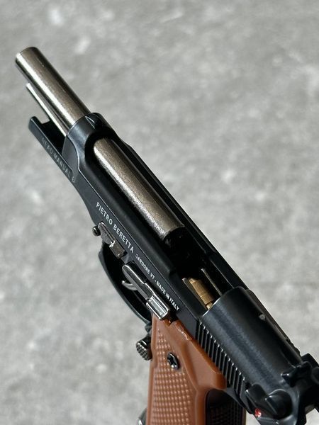 Розбірний металевий брелок-пістолет Beretta, золотий BREL-46.2 фото