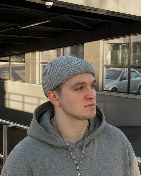 Шапка класична, сіра SHA-1.4 фото