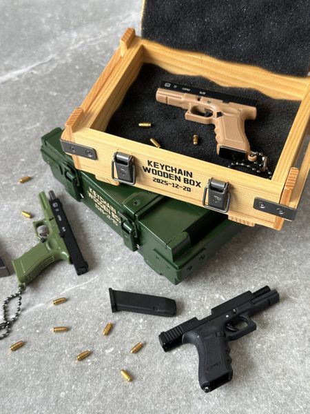 Деревʼяний кейс для брелоків &laquo;GunBox Wooden&raquo;, койот DOD-22.1 фото