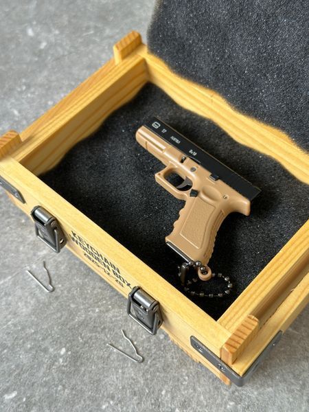 Деревʼяний кейс для брелоків &laquo;GunBox Wooden&raquo;, койот DOD-22.1 фото