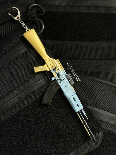 Розбірний брелок-модель автомата АК-47, скін &laquo;Patriot Edition&raquo; BREL-113 фото