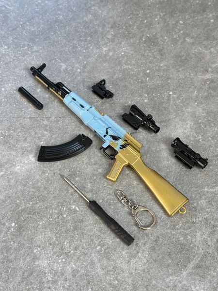 Розбірний брелок-модель автомата АК-47, скін &laquo;Patriot Edition&raquo; BREL-113 фото